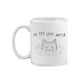 thumbnail image 1 of My Cat Loves Water! Mug  -Image by Shutterstock,, 1 of 4