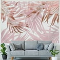 thumbnail image 4 of Jungle Tropical Palm Leaves Tapestry Wall Hanging,Tropical Rainforest Pink Leaf Home Decor Wall Tapestry for Dorm Living Room Bedroom, 4 of 6