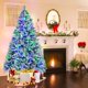 thumbnail image 4 of Árbol de Navidad Costway Flocado con Nieve Preiluminado 210 cm 320 Luces 8 Modos, 4 of 6