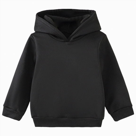 felwors Boys Pullover Hoodie Sweatshirts for Kids, Teen Boys (Black,3-4 Years)