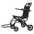 thumbnail image 5 of Anvazise Lightweight Foldable Transport Wheelchair,Manual Wheelchair,Adults Transport Chair, Compact Travel Chair,Narrow Doorways Wheel Chair,Hand Push Mobility Scooter with Pull Bar,17.7 Inches, 5 of 8