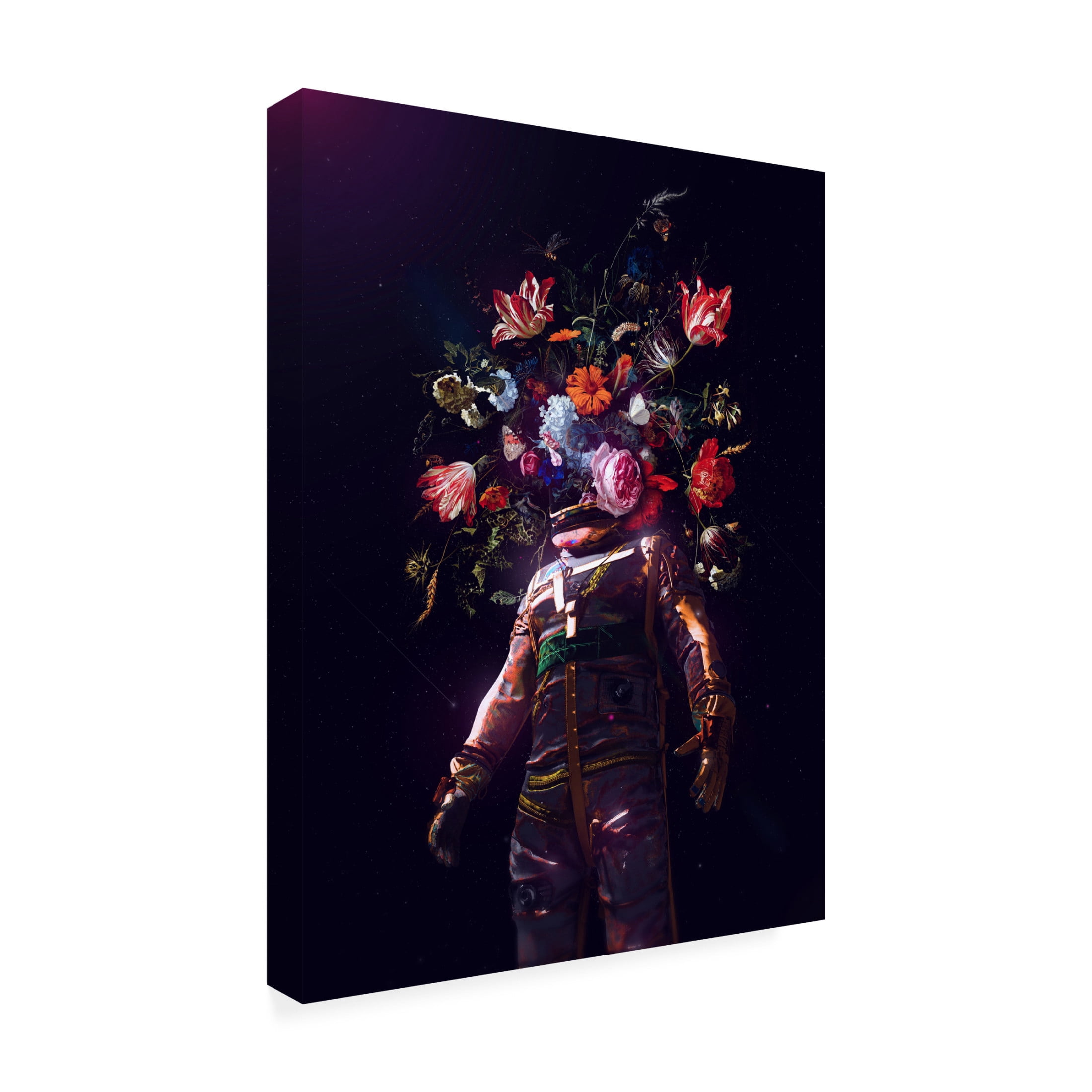 Canvas Wall Art - Francis Minoza 'Full Bloom Ii' Wall Art for Living Room, Bedroom, or Office Décor by Trademark Fine Art - 24 x 32 Inches