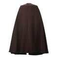 thumbnail image 3 of Hvyesh Medieval Hooded Cloak Men and Women Renaissance Cape Halloween Vintage Robes Medium Length Cloak, 3 of 3