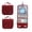 Red, variant on Travel Toiletry Bag for Women & Men, Waterproof Hanging Organizer, Spacious Hanging Hook Makeup Bag with Hook Oxford Cloth 3.2'' x 8.6''