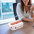 thumbnail image 4 of Stainless Steel Lunch Box Divided Lunch Box Girls Primary School Lunch Box Microwave Heating Sealed Lunch Box, 4 of 4
