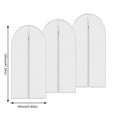 ECHOYY Clean Moth Proof Garment Bags Breathable Clear Full Zipper Bags