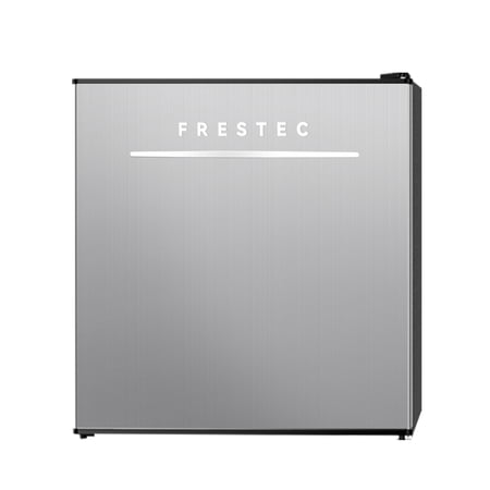 Frestec 1.7 Cu. Ft. Mini Fridge, Compact Refrigerator with Freezer, Adjustable Temperature Control, Energy-Efficient, Perfect for Dorm, Office, Home Bar,Grey
