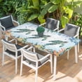 thumbnail image 2 of Sea Turtle Coastal Table Cloths for 4 Foot Rectangle Tables, Summer Nautical Starfish Coral Ocean Patio Waterproof Elastic Fitted Tablecloths, Washable Rectangular Table Cover for Camping, 2 of 8
