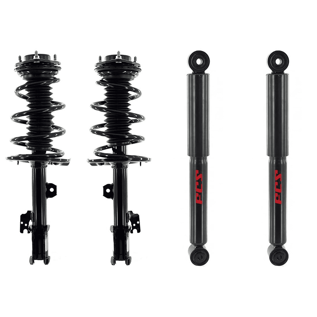 FCS Front Rear Shocks And Struts Assembly Complete Coil Spring