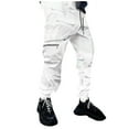thumbnail image 1 of Rollback $10 & under Mrasaso Cargo Pants for Men, Men's Solid Color Three-dimensional Sense Sports Multi-pocket Washed Straight Barrel Reflect Light Cargo Outdoor Casual Pants, 1 of 4