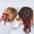 thumbnail image 2 of Hearth & Gear 2PC Hair Clips For Women Tassel Ribbon Bowknot Hair Clips With Long Tail Women Hair Clip For Girl Solid Hair Clips Long Hair Accessories Barrettes Hair Clips With Bow Hair Clips Medium, 2 of 6