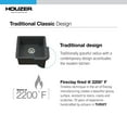 thumbnail image 4 of Houzer Platus 20 in Black Fireclay Undermount Square Single Bowl Bar Sink - PTB-2020 BL, 4 of 7