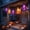 Orange/Purple, variant on Spider Web Lighted Witch Hat Halloween Decorations, Battery Operated LED Hanging Lantern or Table Lamp for Spooky Party Supplies, Home Ghost House Outdoor Front Porch Backyard Decor - Orange