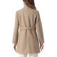 thumbnail image 3 of Abrigos de trench de invierno Inspire Chic para mujer, abrigo de doble botonadura con cuello de pie, XL, marrón, 3 of 6