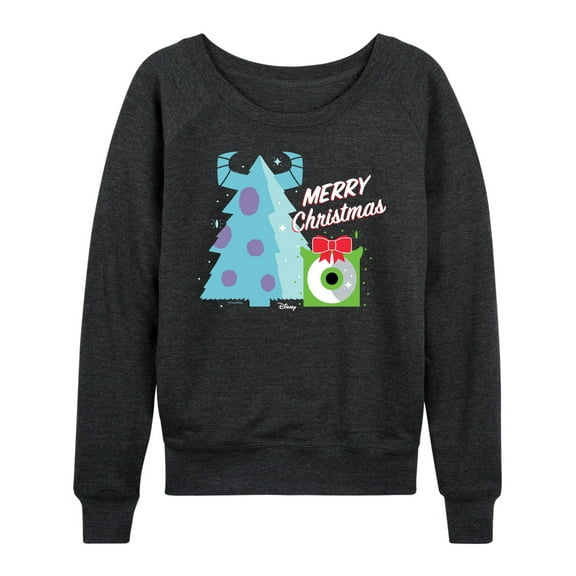 Monsters Inc - Merry Christmas Monsters Inc - Women's Lightweight French Terry Long Sleeve Shirt
