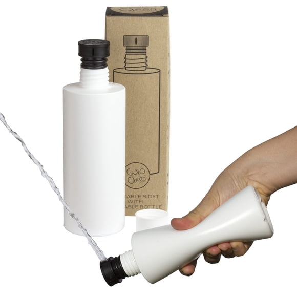 Bidé portátil CuloClean botella peri de viaje manual negro