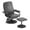 Grey, variant on Costway Reclining Chair with Ottoman Adjustable Backrest Padded Seat Footrest for Bedroom Black