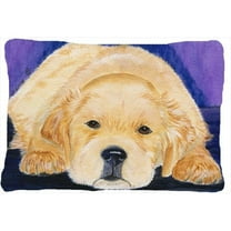 Carolines Treasures Golden Retriever Decorative Indoor & Outdoor Fabric Pillow - 12 x 16 in.