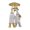 White B, variant on White Resin Duck Couple Figurine Holding Gold Umbrella Home Decor Tabletop Ornament 1 Pack