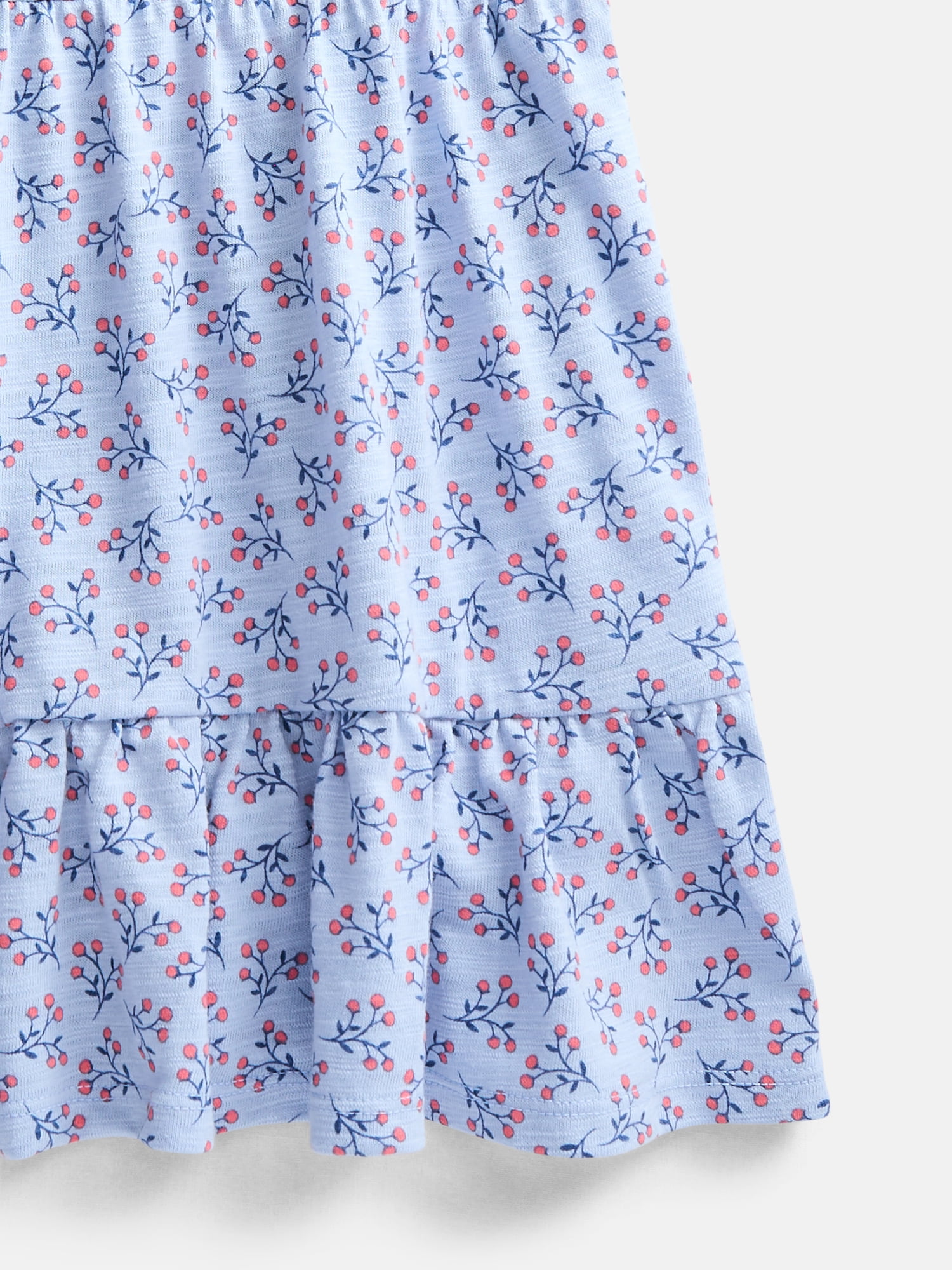 Wonder Nation Girls Tiered Dress with Short Sleeves, Sizes XS-XXL