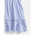 thumbnail image 3 of Wonder Nation Girls Tiered Dress with Short Sleeves, Sizes XS-XXL, 3 of 3