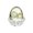 White, variant on Rirozkan Halloween Dragon Egg Ornament, Transparent Lava Design with LED Breathing Light for Tabletop, Shelf, Indoor Spooky Display