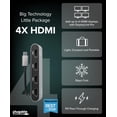 thumbnail image 3 of Adaptador USB-C Plugable USBC-7400H4 Quad 4K HDMI con PD de 100 W, 3 of 7