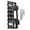 Black, variant on Cabinet Hardware Jig Aluminum Shelf Pin Drilling Templates Woodworking Tool Cabinet Hinges Jig Drill Guide