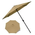 thumbnail image 3 of JIAN YA NA Replacement Outdoor Canopy Cover Patio Umbrella Parasol Top Cover (Khaki  & 3m 6 arm), 3 of 10