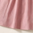 thumbnail image 4 of hotojiny Girl Long Sleeve Dress Lace Trim Collared Fall Clothes Knee Length Flowy A-Line Corduroy Dresses Children Clothes(Pink,2-3 Years), 4 of 9