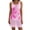 Pink, variant on Women's Summer Swimsuit Cover up Crochet Beach Floral Hollow Out Slit Bikini Sleeveless Cover up Dresses