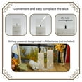 thumbnail image 2 of Velas LED Nimiko Flickering sin llama con cadena de estrellas, 9 unidades, 2 of 6
