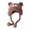Pink, variant on Kids Winter Warm Soft Velvet Animal Print Cute Hat Baby Girls Boys Casual Wear