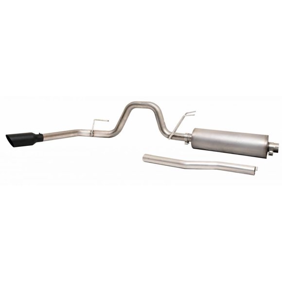 Gibson Exhaust Exhaust System Kit 619907B Exhaust System Kit Cat Back System; Stainless Steel; With Muffler; 3 Inch Pipe Diameter; Single Exhaust With Single Exit; Behind Rear Side Tire Exit
