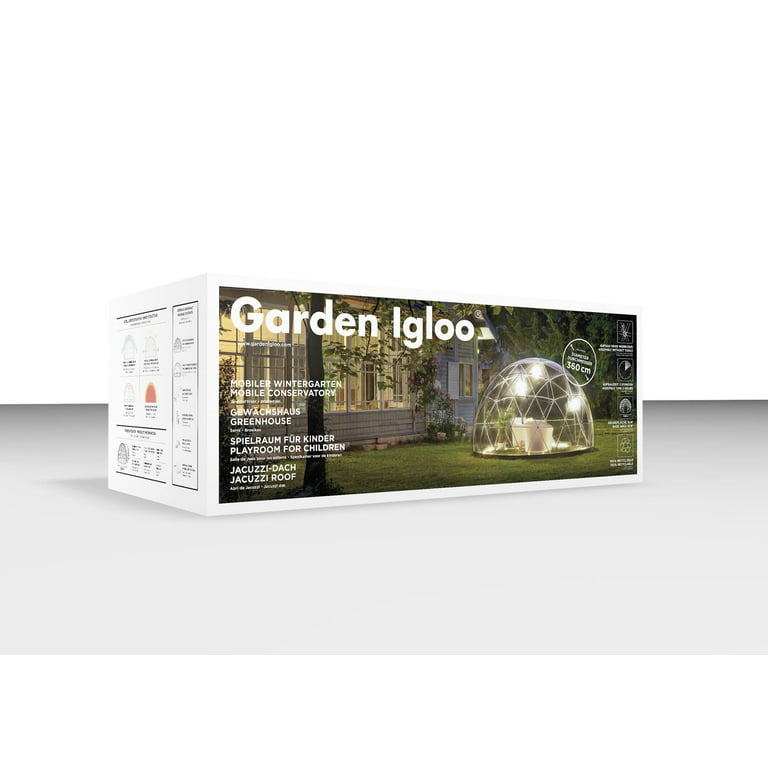  Garden Igloo - Improved Version V2 - 12' Walk-in Garden Dome  Igloo : Patio, Lawn & Garden