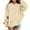 Z02-Khaki, variant on MUXiin Girls Sweatshirts Size 7-8 Round Neck Long Sleeve Hooded Sweatshirt Casual Drop Shoulder Sweatshirt Tops Soft Children Fall Winter Kids Clothes Girls