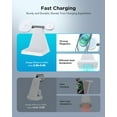 thumbnail image 3 of 3 in 1 Wireless Charger for iPhone: Charging Station for Apple Devices, Fast Charging Stand for iPhone 15 14 13 12 Pro/Pro Max/Plus/Mini AirPods&iWatch, 3 of 8