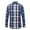 Multicolor, variant on FLMEI Men's Cotton Plaid Shirt Long Sleeve Dress Shirt Mens Button Blouses Tops for Spring Autumn Size 38-44