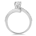 thumbnail image 3 of SZUL Women's AGS Certified 1 Carat TW Diamond Engagement Ring in 14K White Gold (J-K Color, I2-I3 Clarity), 3 of 5