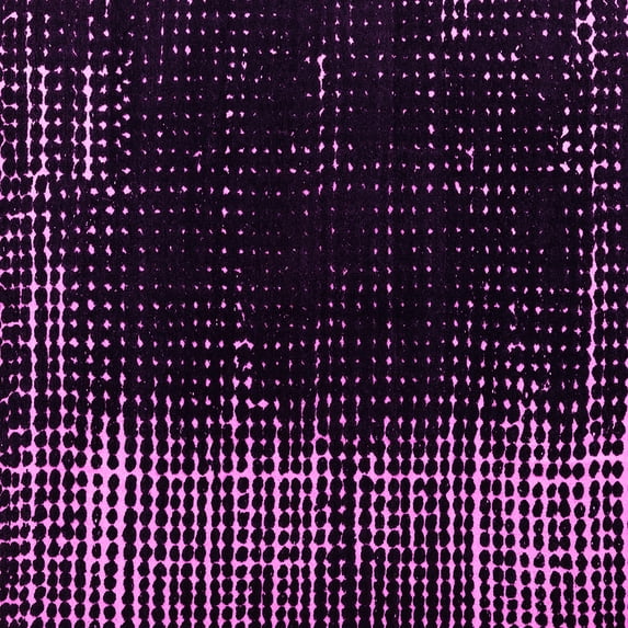 Ahgly Company Indoor Square Abstract Pink Modern Area Rugs, 4' Square