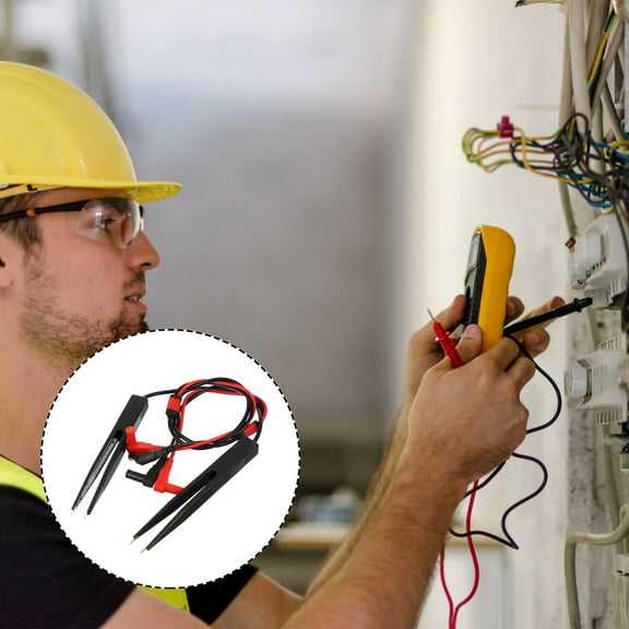 FRCOLOR Multimeter Leads with Silicone Wire for Testing Current Assorted Color Practical Test Probes 2 Sets