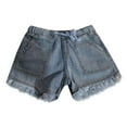 thumbnail image 4 of Aayomet Biker Shorts Women Womens Ripped Denim Shorts Mid Rise Body Enhancing Curvy Cutoff Distressed Jeans,Dark Blue M, 4 of 4