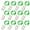 Green, variant on Fairy Lights 12Pack Battery Operated String Lights 7FT 20LED Christmas Lights Silver Wire Mason Jar Lights for Wedding Birthday Party Ceremony Christmas Thanksgiving Decoration, Cool White