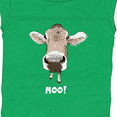 thumbnail image 4 of Inktastic Moo Cute Brown Holstein Cow Boys or Girls Baby Bodysuit, 4 of 5
