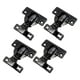 thumbnail image 1 of 4 bisagras de puerta de cierre automático, cierre suave para fijación de armarios, herrajes para muebles, bisagras ocultas para puertas de armarios de negro brillante, 1 of 8