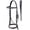 Brown, variant on Cob Horse English Fancy Stitch Padded Leather Bridle BLACK Laced Reins 803SS01BK-C