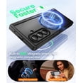 thumbnail image 3 of Funda BERFY para Samsung Galaxy Z Fold 7 con pantalla de privacidad y soporte, 3 of 8
