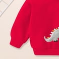 thumbnail image 6 of Ccpelsie Toddler Baby Boys Hooded Sweatshirt Fleece Pullover Long Sleeve Casual Hoodies Fall Winter Clothes for Kids(Red,18-24 Months), 6 of 7