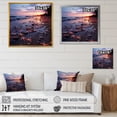 thumbnail image 4 of Designart "Photo of Beachside Starfish II" Coastal Framed Wall Art Decor - Coastal Purple Coastal Beach Hallway Framed Wall Art Decor, 4 of 6