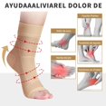 thumbnail image 4 of 2 Pares de Tobilleras Deportivas de Compresión para Esguinces y Mejora de la Compresión, Calcetines de Compresión Para Aliviar la Tendinitis Aquilea y la Fascitis Plantar, Unisex (S/M), 4 of 5